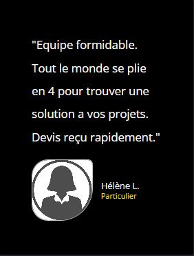 Avis client sur l'entreprise BO Matériaux, particuliers et professionnels