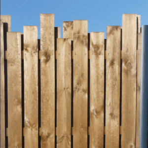 Clôture en bois vendue par BO Matériaux